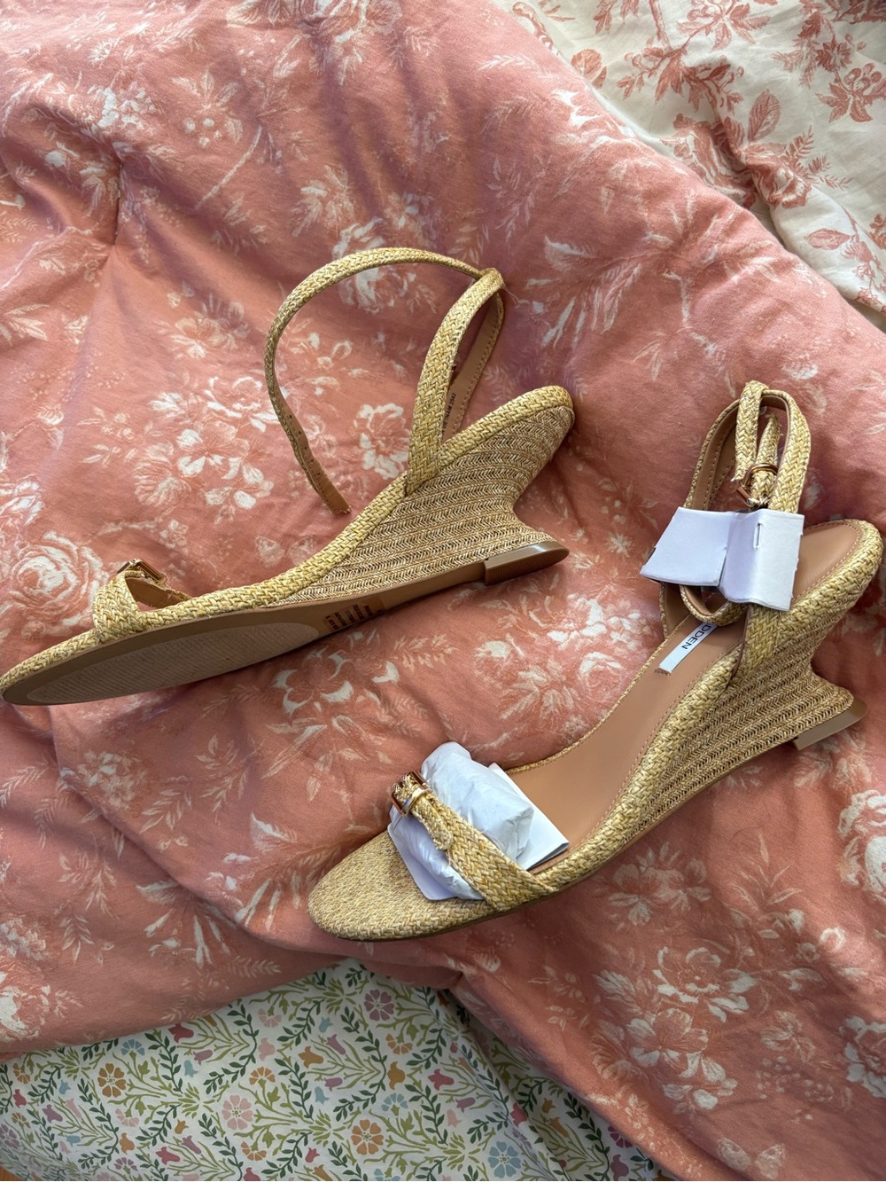 Steve Madden Raffia Wedge Sandals